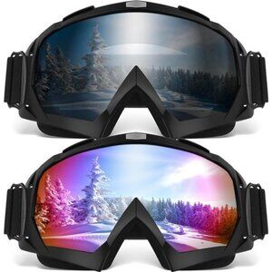 Ski Goggles, OTG Snowboard Goggles for Men Women & Youth, Winter Sport